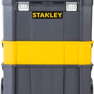 STANLEY Essential Rolling Workshop Toolbox, 3 Tier Stackable Units